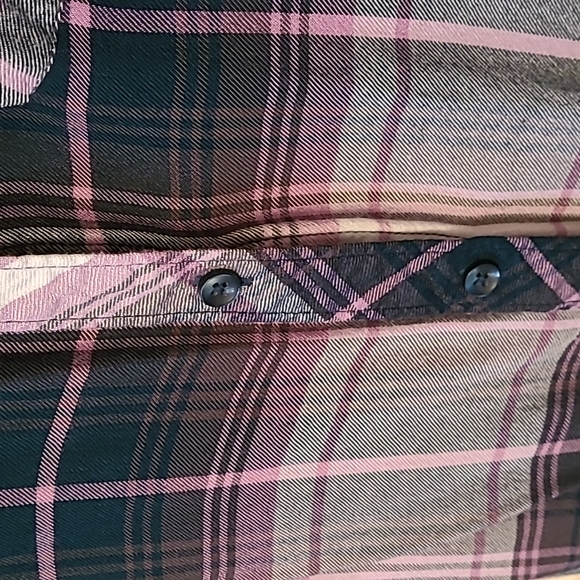 Plaid Layering Button up Top - Picture 8 of 13